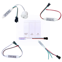 DC5-24V LED Controller Panel Reflux Pixel Controller for WS2811 White/Warm White Running Water Flowing Horse Race Strip Light
