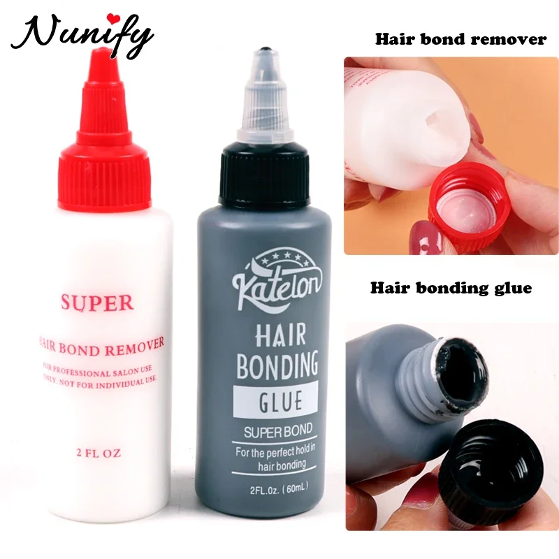 Professional Super Hair Bond Remover For Salon 1 Bottle Black Hair Weaving Bond Anti-Fungus Hair Bonding Glue For Hair Bundles