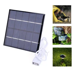 5W 5V Solar Battery Charger Panel Solar Cell Plate For Outdoor Camping Power Bank Phone Home Courtyard Lighting