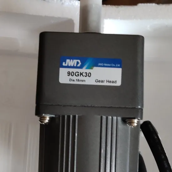 JWD speed regulating motor 90YYJT60-3 + gearbox 90GK30/no blades, special motor for gluing machine