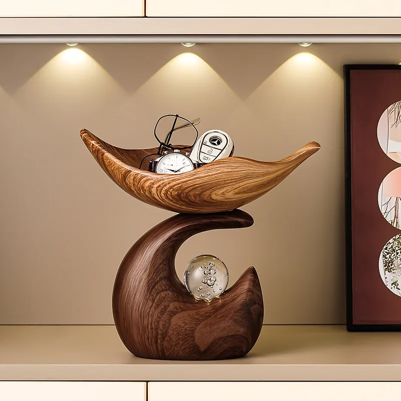 Medieval style comes and goes, put the key, store the entrance ornament, living room shoe cabinet storage tray housewarming gift