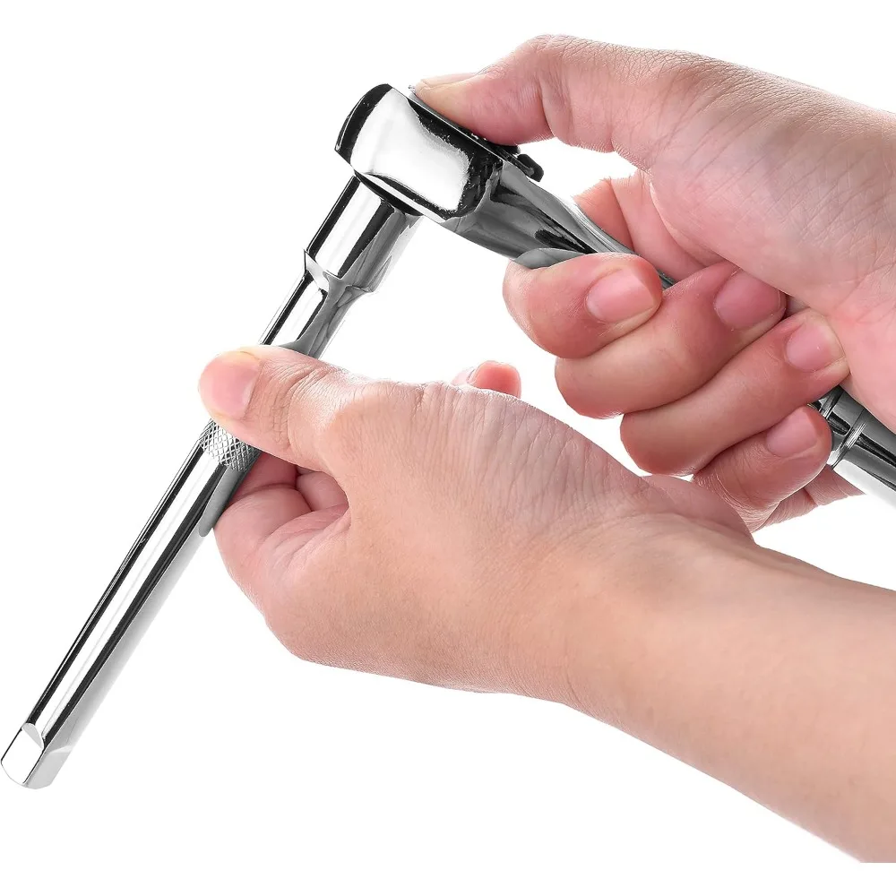 طقم مقابس محرك مكون من 45 قطعة مقاس 3/8 بوصة مع سقاطة 22 سنًا ومقاسات متري وإنجليزي