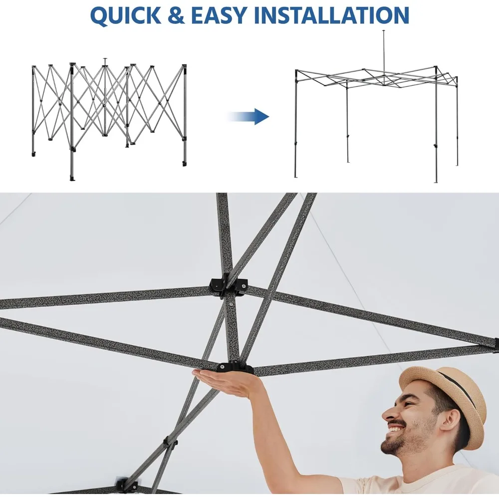 Barraca de dossel, dossel resistente instantâneo comercial, barraca de dossel ajustável impermeável 500D