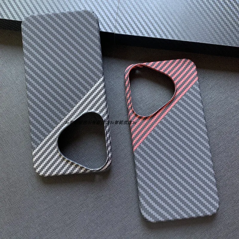 Case For Huawei Pura 70 Pro 70 Ultra Luxury Carbon Fiber Texture PC Cover For Huawei Pura 70 Ultra Pro Shockproof Bumper Funda image 2