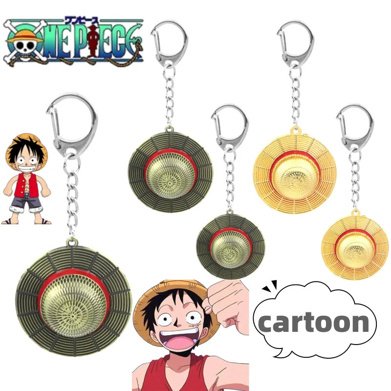 One Piece Luffy Keychain New Creative Fashion Personality High Appearance Value And Portable Student Cartoon Cute Pendant Gift