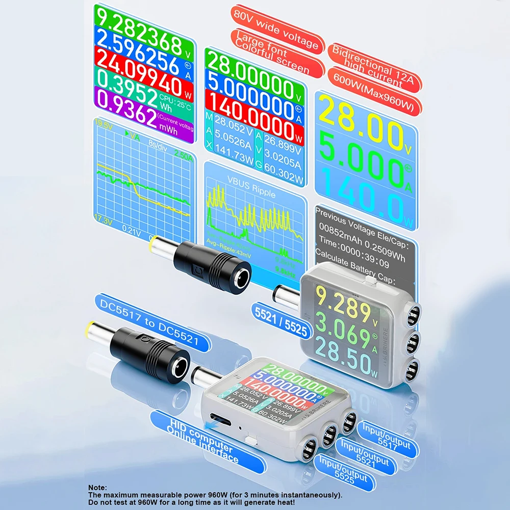 B50 DC 4.5-80V Dijital Güç Ölç - Usb Ammeter Tester incelemesi ve fiyatı
