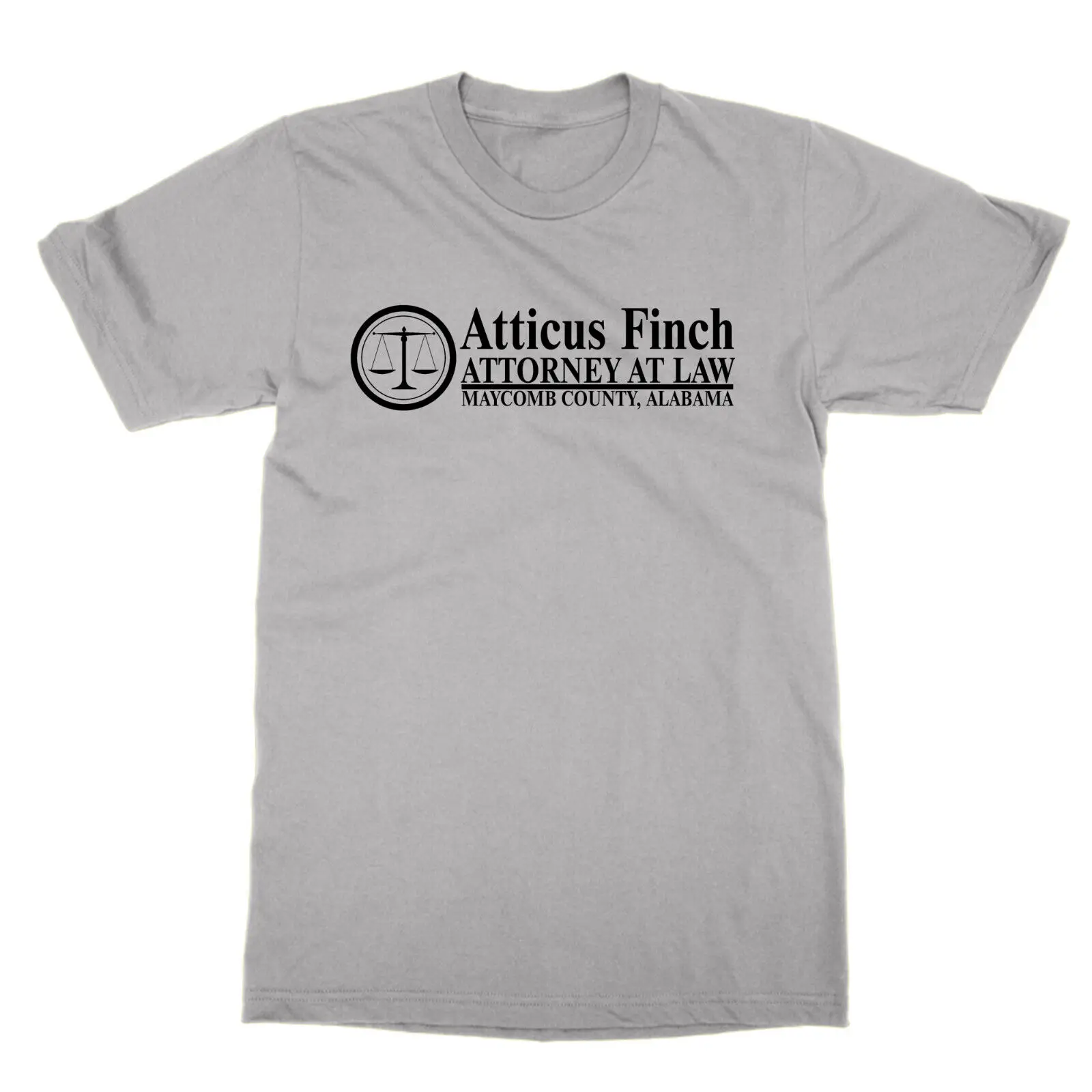 Atticus Finch Attorney At Law T Shirt Kill A Mockingbird Top Literature