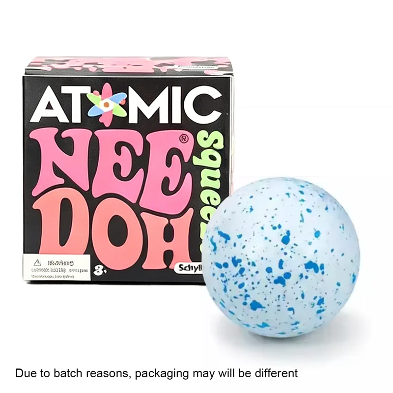 Needoh Snow Dotted TPR Flour Filled Stress Ball Fast Rebound ASMR Anxiety Relief Fidget Vent Ball For Adults High Stress Workers view 6