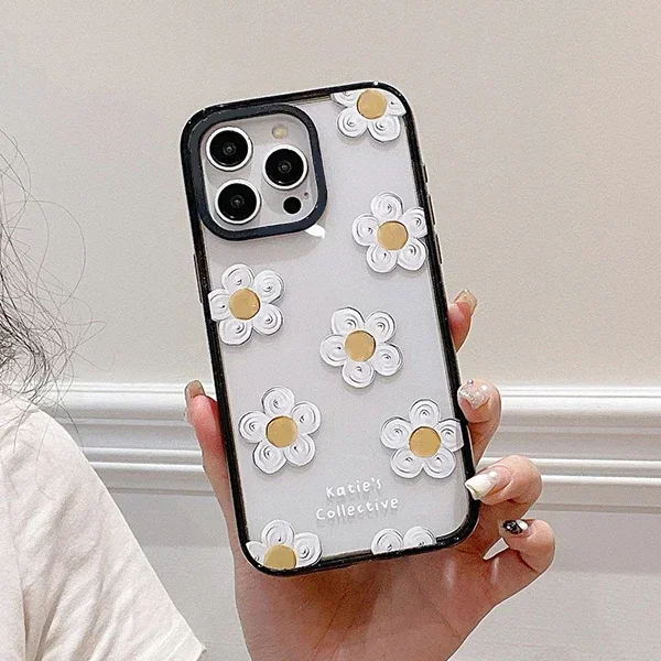 

Cute Daisy 2.5 Acrylic Phone Case Cover for iPhone 12 13 14 15 16 Pro Max Case for iPhone 16 Pro Max