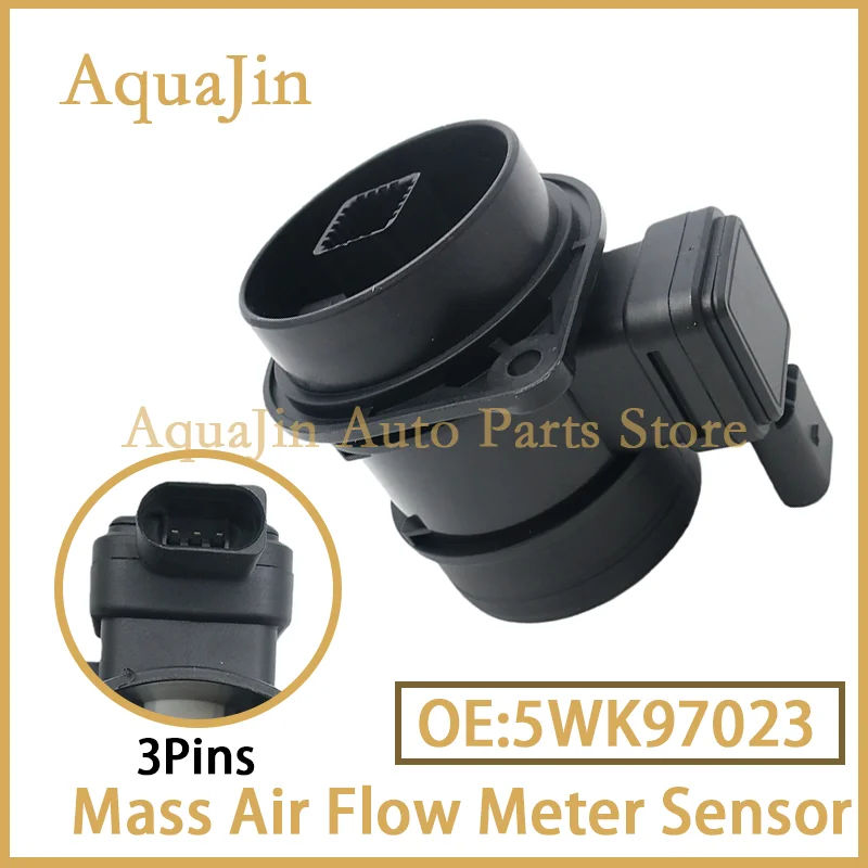 

5WK97023 Новый автомобильный датчик массового расхода воздуха MAF для Audi A1 A3 Sportback VW Jetta Polo Golf Touran 1.6L TDI Seat Ibiza Skoda 03L906461