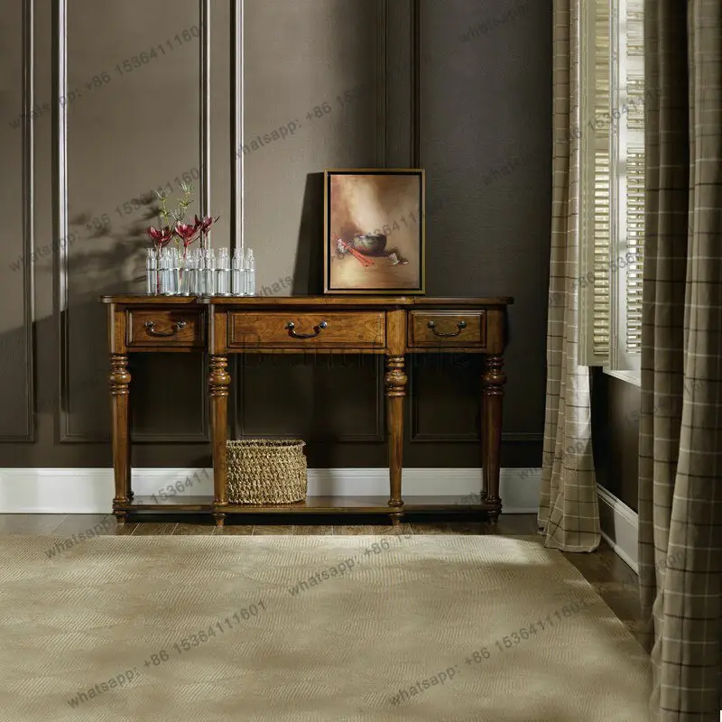 

Американский журнальный столик из массива дерева для гостиной, в стиле лёгкой роскоши, для небольшой квартиры, из берёзы.