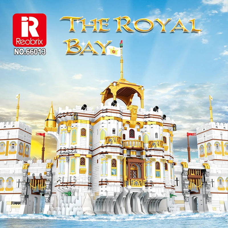 

Royal Bay Castle Model Building Blocks MOC 66013 Movie Bricks Educational Creative Expert Toy Set for Children Boys Girls Gift