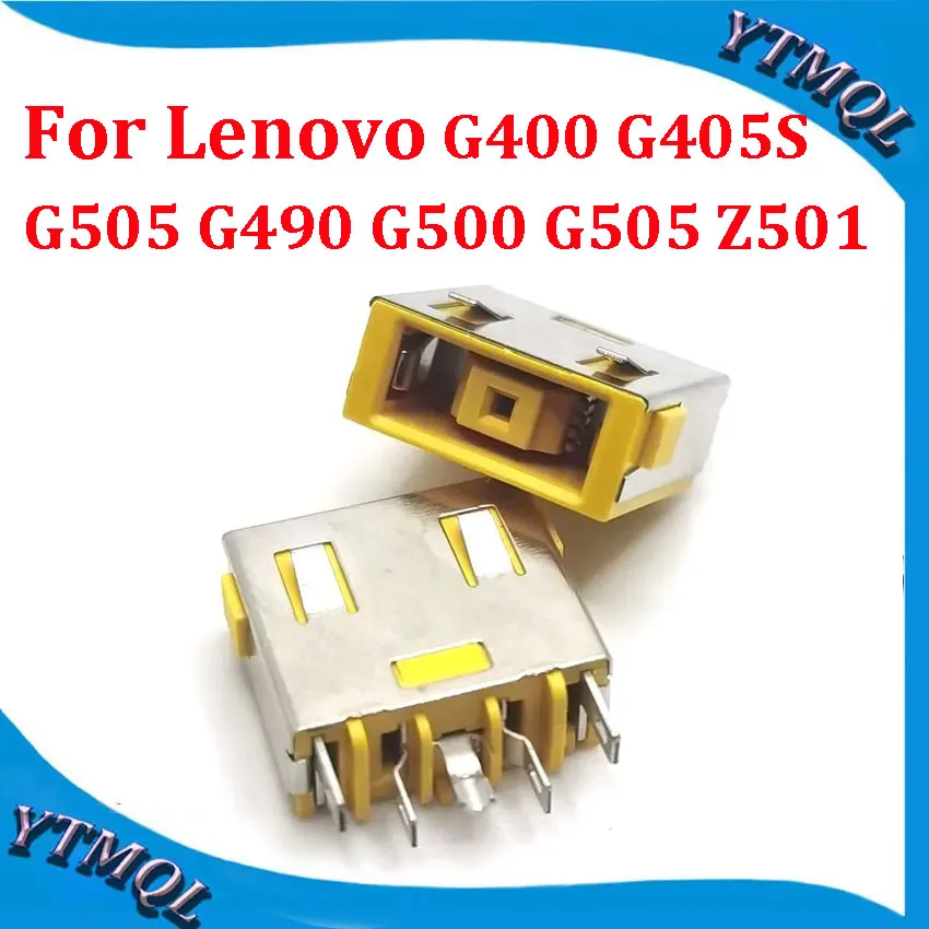 

10-100Pcs Yellow Laptop DC Power Jack Socket Connector For Lenovo G400 G405S G505 G490 G500 G505 Z501