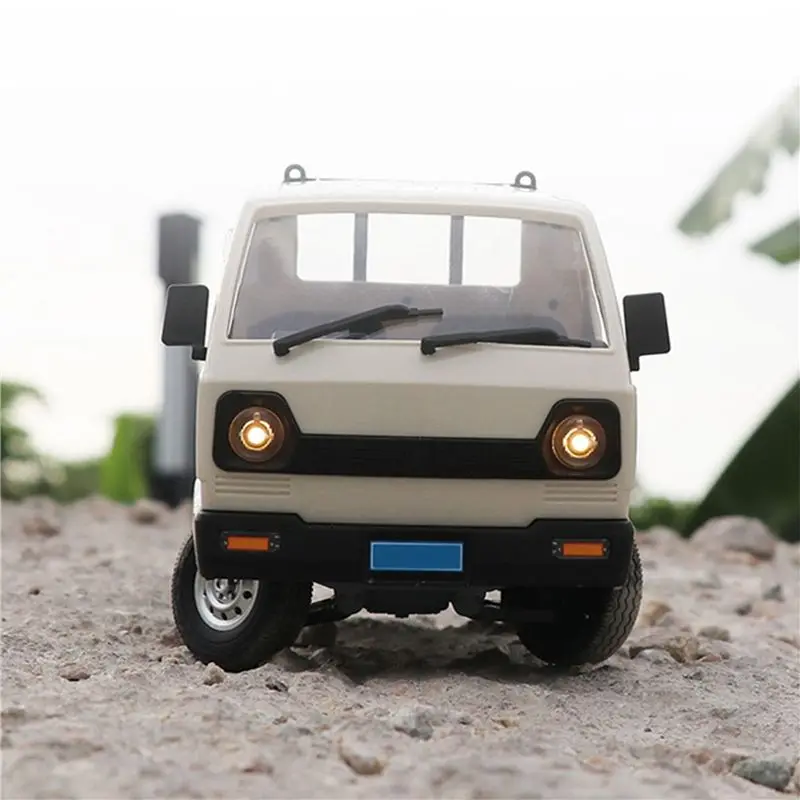 YSUN-2X D12 Mini 1/16 2WD RC Car Simulation Drift Climbing Truck LED Light On-Road 130 Motor Fit WPL D12,1B