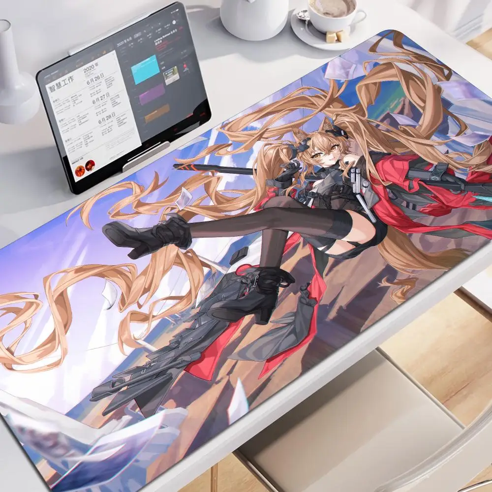 Arknights Endfield Gilberta Game Mouse Pad Non-slip Rubber Gamer Balance Computer Mat Decoracion Deskmat Laptop Office Large