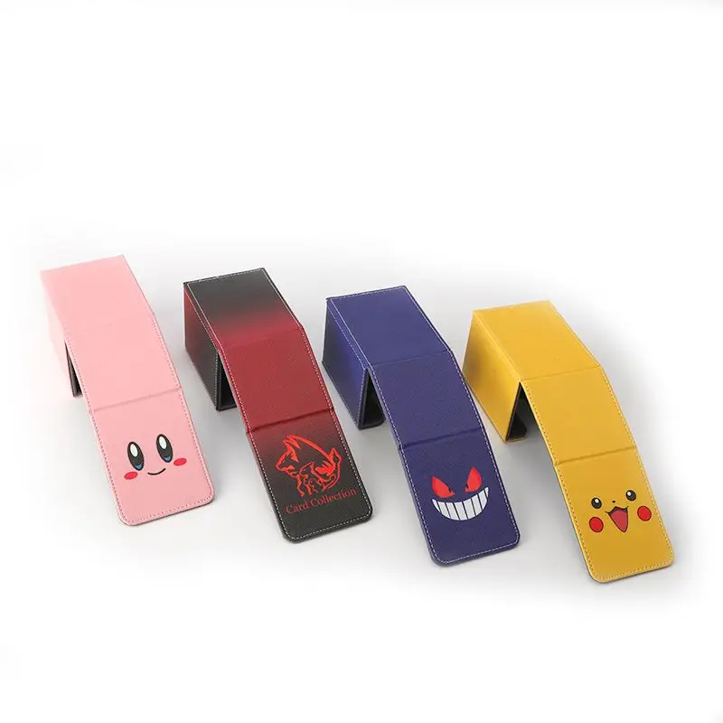 DIY Pokemon Card Storage Box Anime Pikachu Charmander Card Box Bulbasaur Card Case High-Capacity Eevee Card Cage Christmas Gift