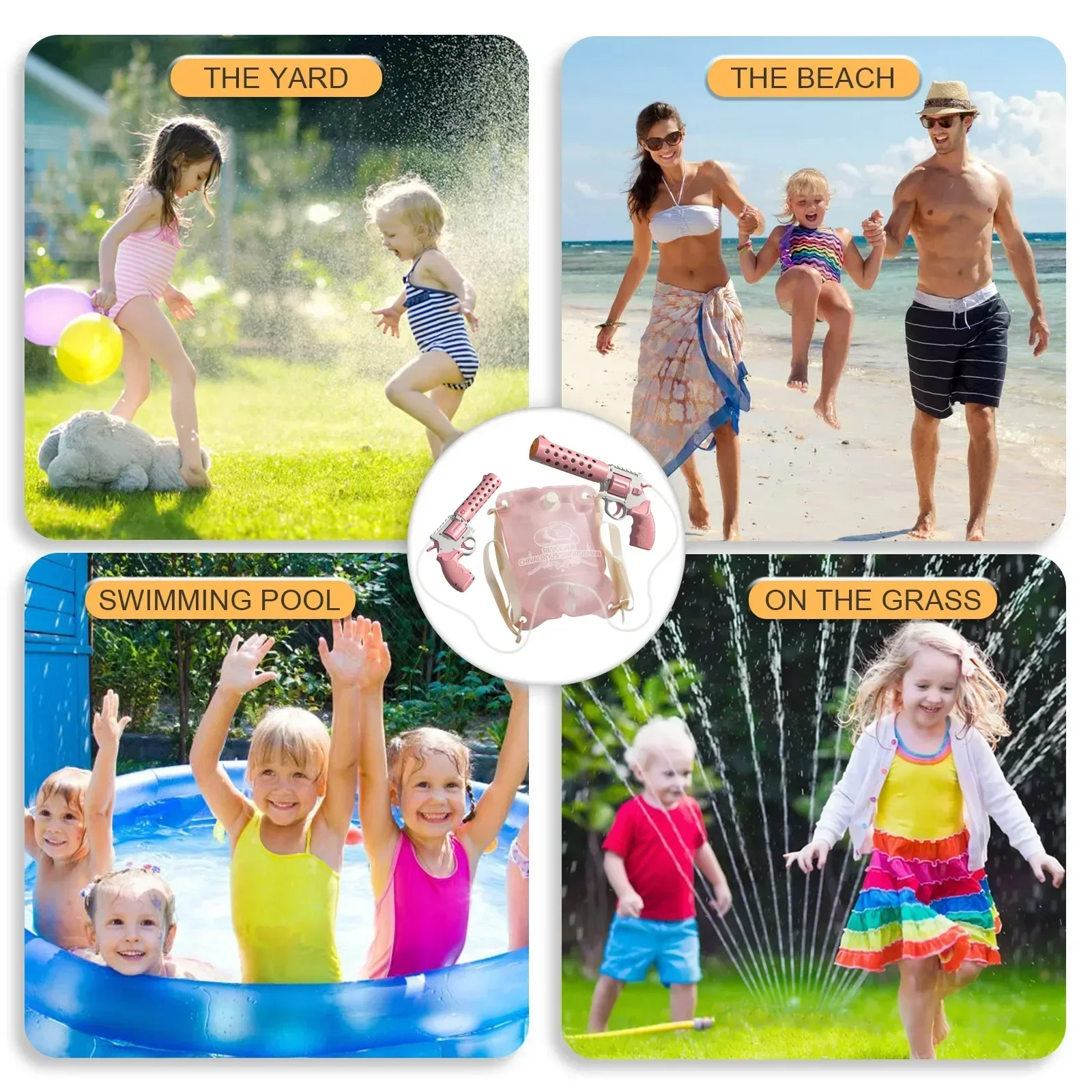 Summer Automatic Water Gun Toy for Adults/children Large Capacity Electric Backpack Water Gun Outdoor Beach Pool Party Toy