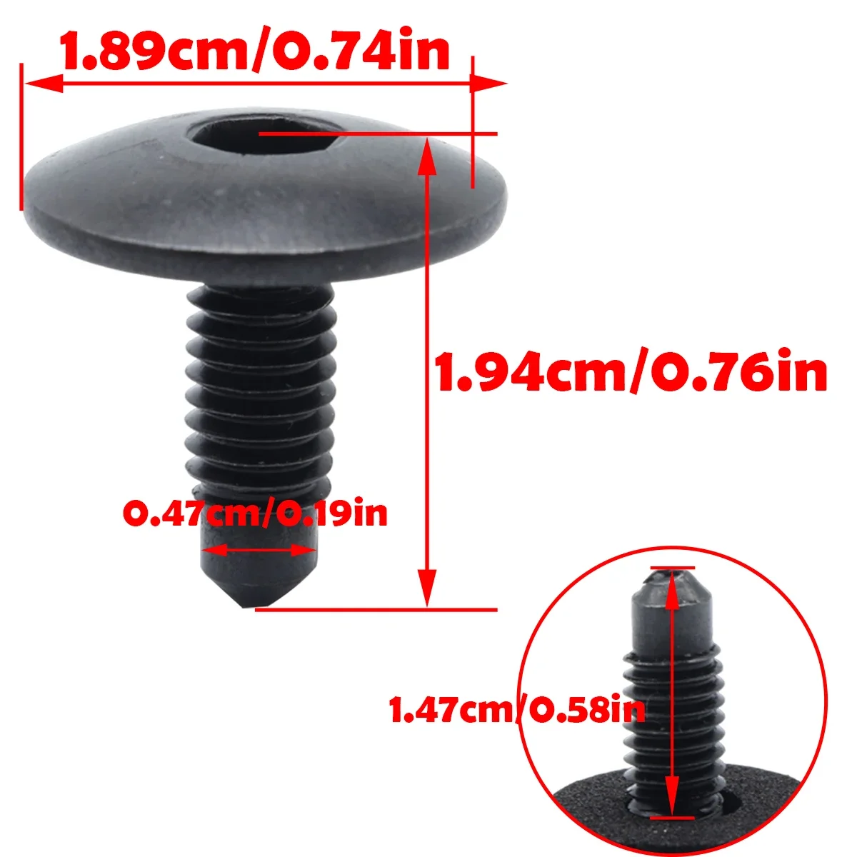 10PC M6 Car Roof Rack Holes Panel Blanking Screws Hex Bolts Sealed for Nissan NV300 2014-2021 Primastar 2022-2024 N-909-938-01