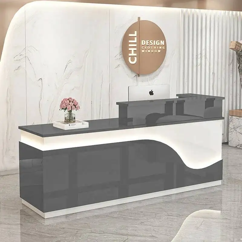 

Luxury Modern Reception Nordic Stand Speech Lights Reception Offices Executive Podium Muebles De Recepcion Bar Furniture Counter