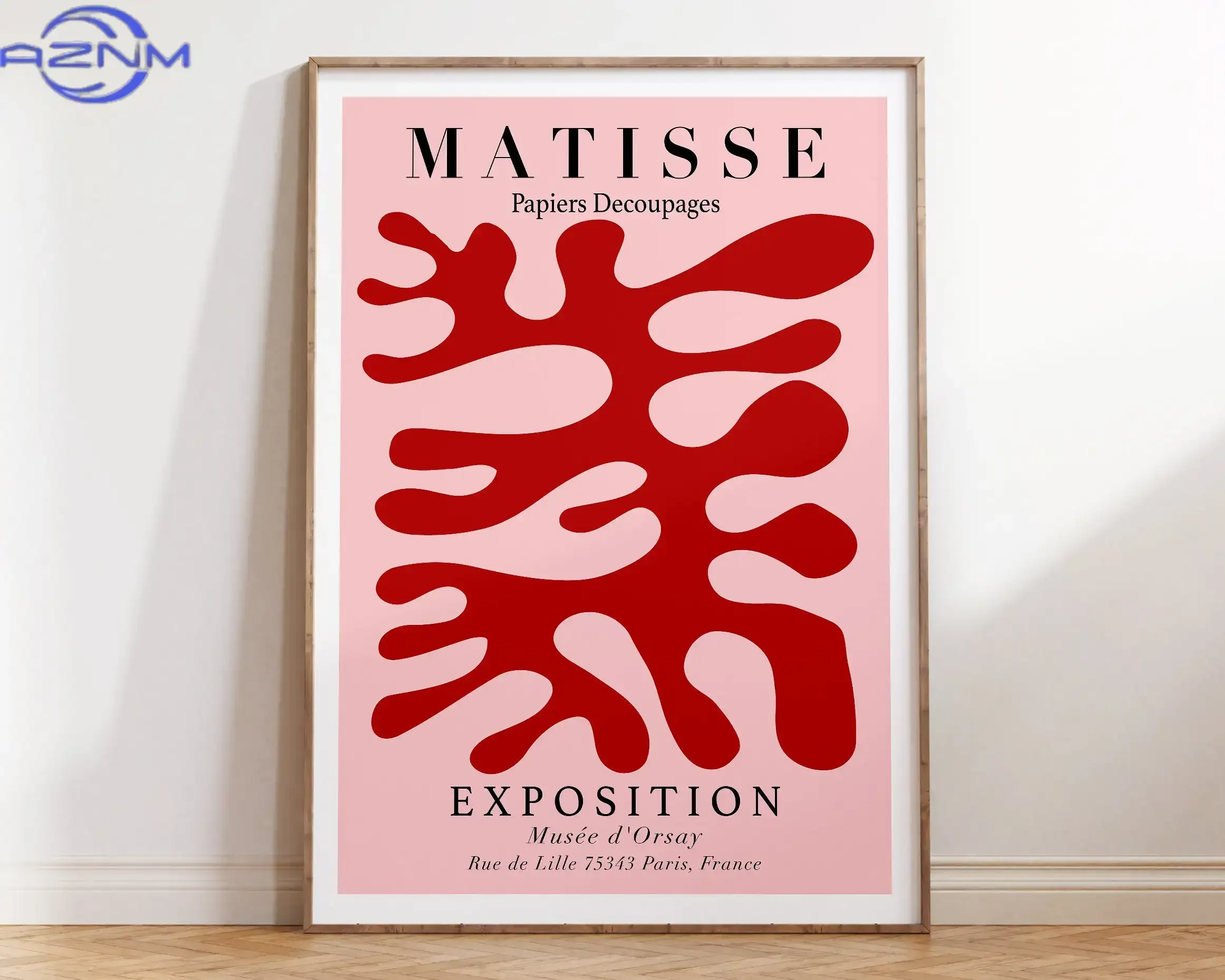 AZNM Abstract Flowers Matisse Poster and Prints Flower Market Matisse Floral Canvas Matisse Botanical Cut Outs Exhibition Painti