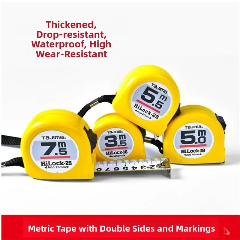 High Precision Steel Tape Measure 10m 35m 55m 75m Metric System Double Sided Measurement Tool by Jinluohai