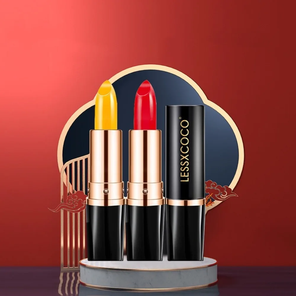 Comestic Temperature Changing Color Color-changing Lipstick Moisturizing Long Lasting Lip Balm Lips Makeup Lips Care Lip Gloss
