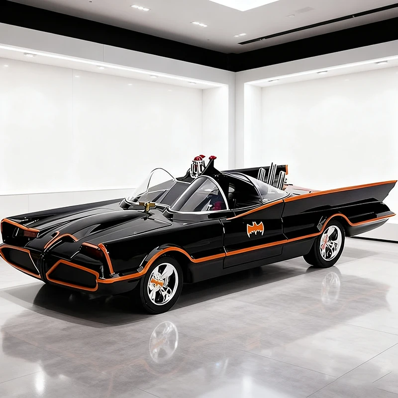JADA 1:24 Batmobile Bat 1966 Alloy Car Diecasts & Toy Vehicles Car Model Miniature Scale Model Car For Children