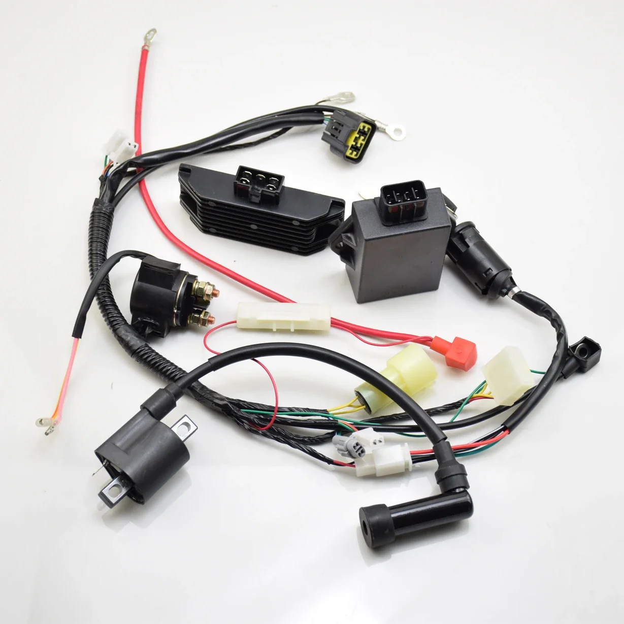 

Rectifier Complete NC250 Starter CDI Coil Ignition Solenoid Switch Relay For ZONGSHEN NC250 Engine RX3 ZS250GY-3 Dirt Pit Bike 2