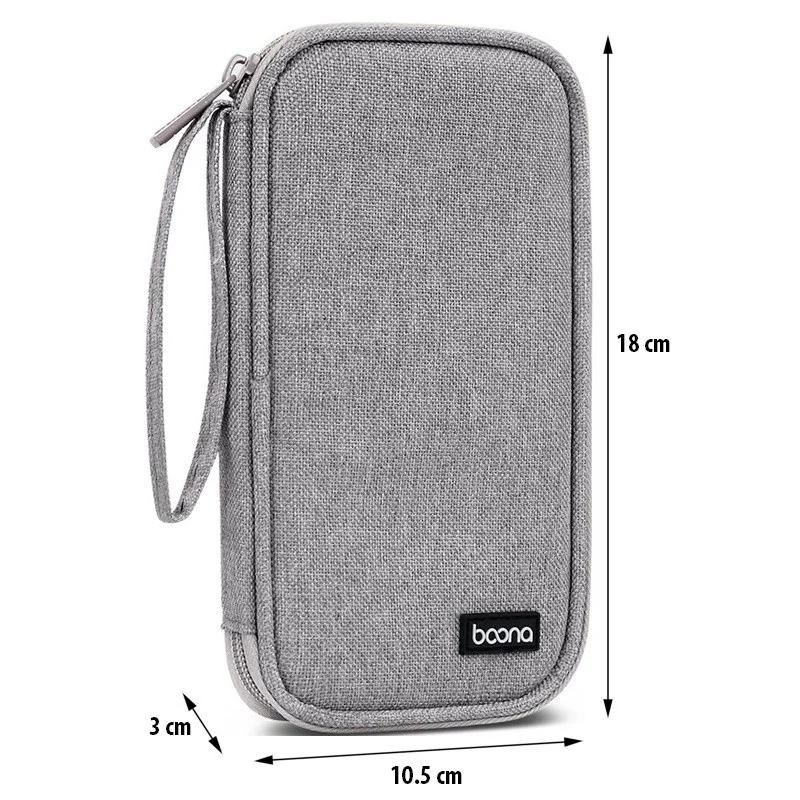 Travel Carrying Organizer Bag for Thumb Drive U Shield Cord Cable Earphone SD Card USB Flash Disk U Disk USB Drive