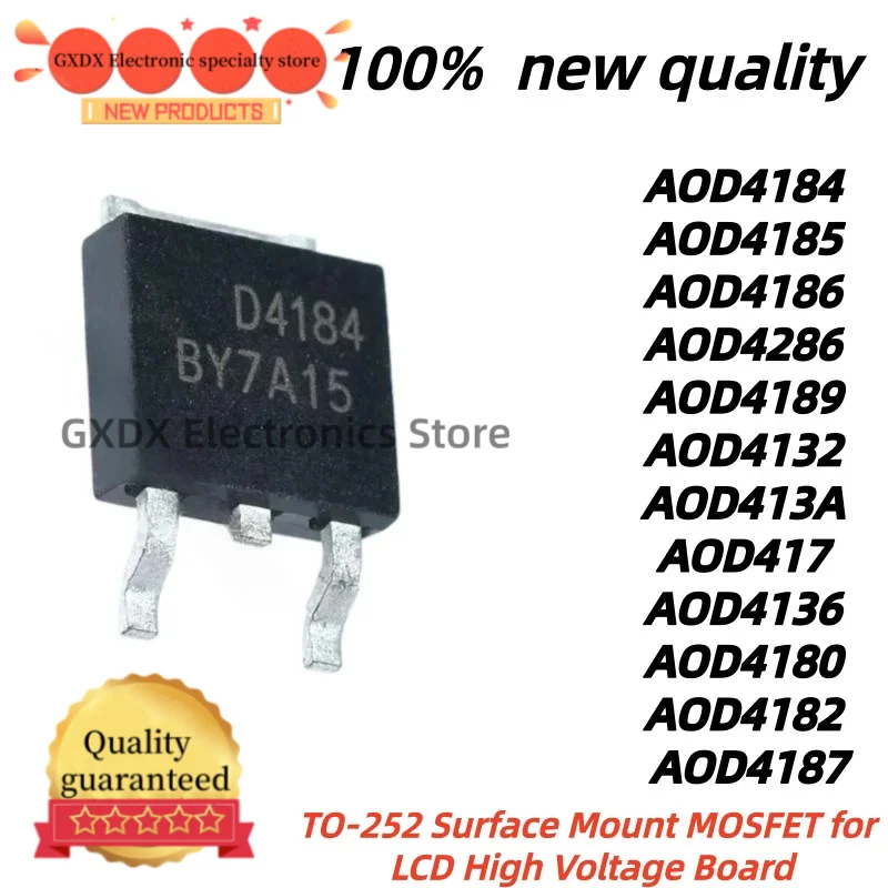 10pcs New AOD4187 D4184 AOD4184 AOD4185 AOD4186 AOD4286 AOD4189 AOD4132 AOD413A AOD417 AOD4136 AOD4180 AOD4182 D4185 D4186 D4286