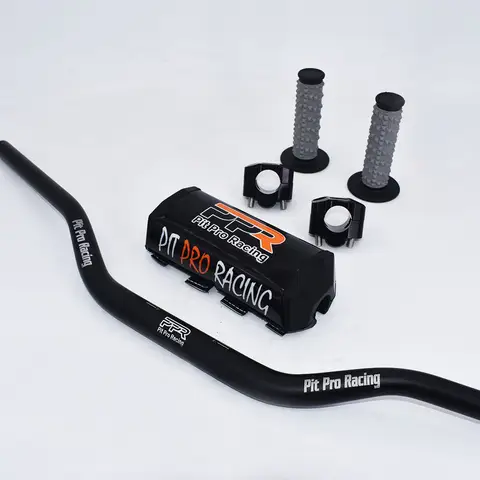 Handlebar PPR Pit Pro Racing Bar 1-1/8" Handle bar Pads Grips  Dirt Pit Bike Motorcycle CNC 28.5mm Adapter