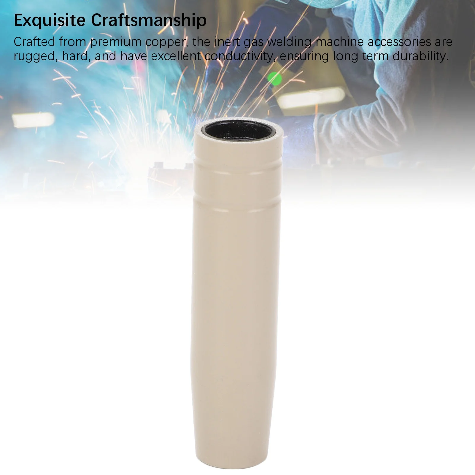 5Pcs Welding Torch Nozzle Anti Stick Coating Protective Welder Nozzle Replacement