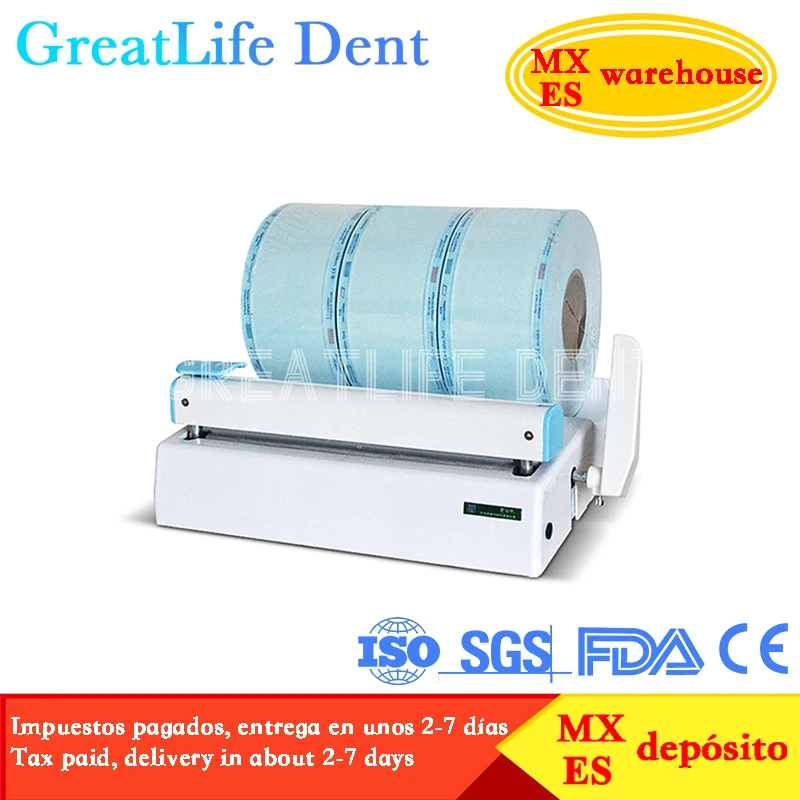 GreatLife Dent Disinfection Sterilization Bag Packaging Sealer Automatic Dental Sealing Machine for Sterilization Roll