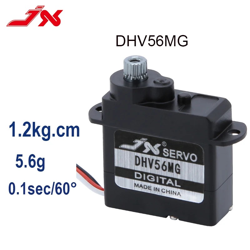 JX Servo PDI-D56MG DHV56MG Digital Coreless 1.2kg 0.10sec Metal Gear HV 5.6g Servo For RC Car Robot Airplane Aircraft Drone