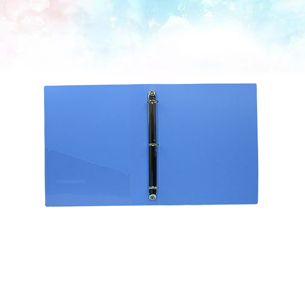 3 Hole A4 Plastic Lever Arch File Folder Heavy Duty Document Organizer for Office Filing Storage School Supplies Blue