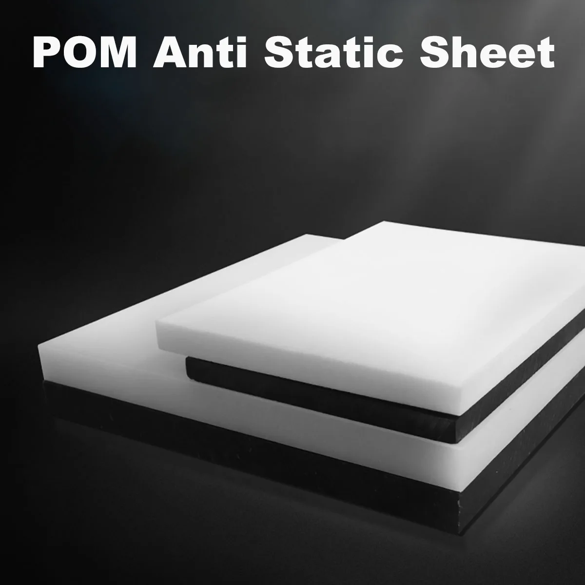 White/Black POM Sheet Anti Static POM Board Hard Plastic Polyoxymethylene Plate for CNC Model Board