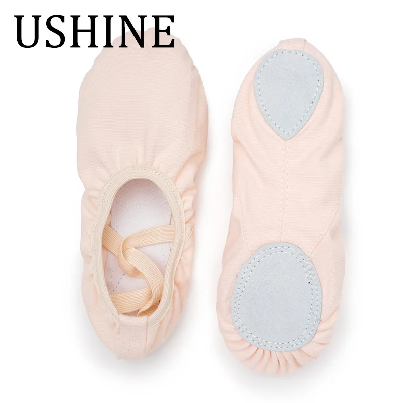 Ballet Shoes For Girls Canvas Flat Ballet Dancing Slippers Children Soft Sole Ballerina Dance Practice Shoes Pink Black Brown