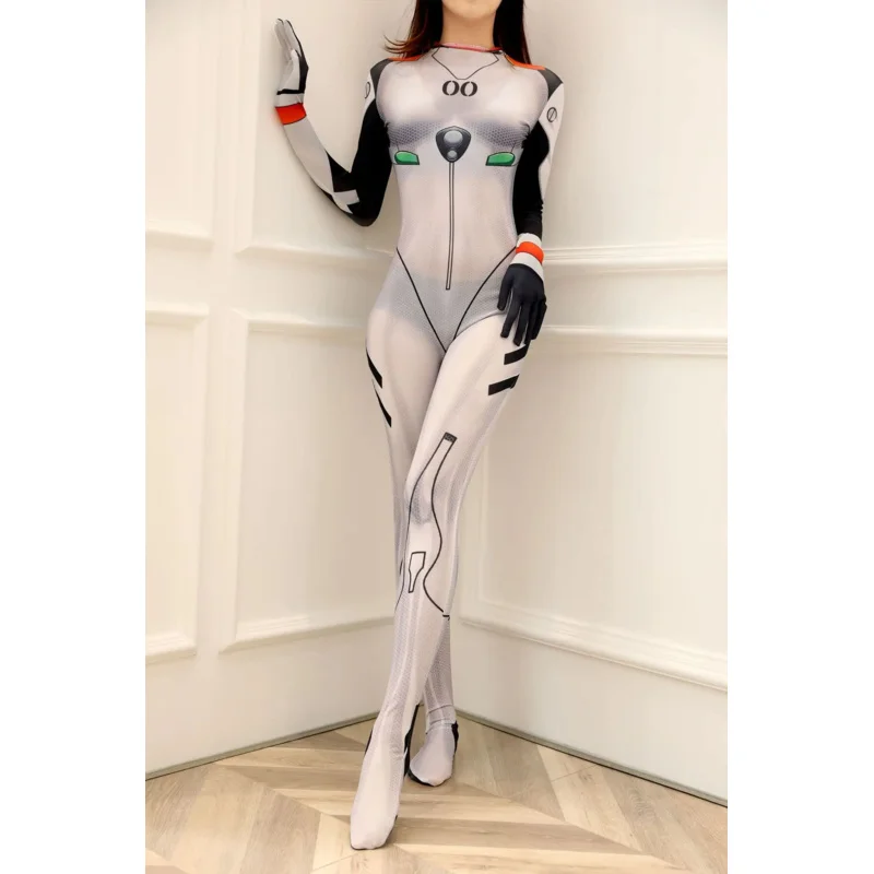 Asuka Langley Bernyu Ayanami Rei Zero Two Dva Косплей Костюм Asuka Test Комбинезон Зентаи Костюм Аниме Боди Женщины