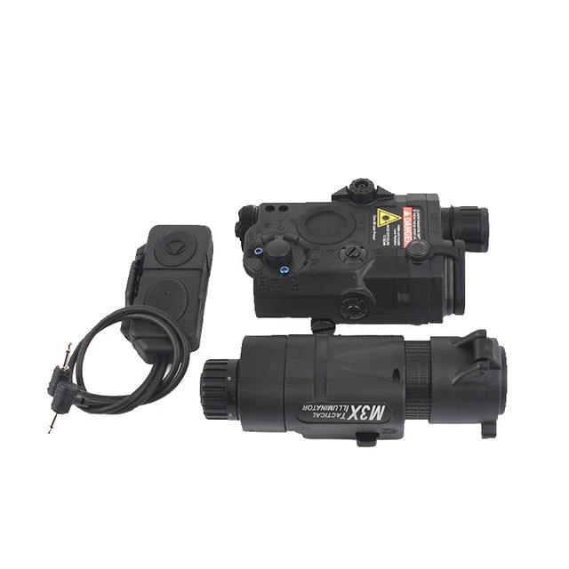 トイガン PEQ-15 LA-5 UHP/WMX200 DE mk18 mod1 WADSN PEQ 15 M3X MK18 MOD1 Double Remote Control Set Tactical Red