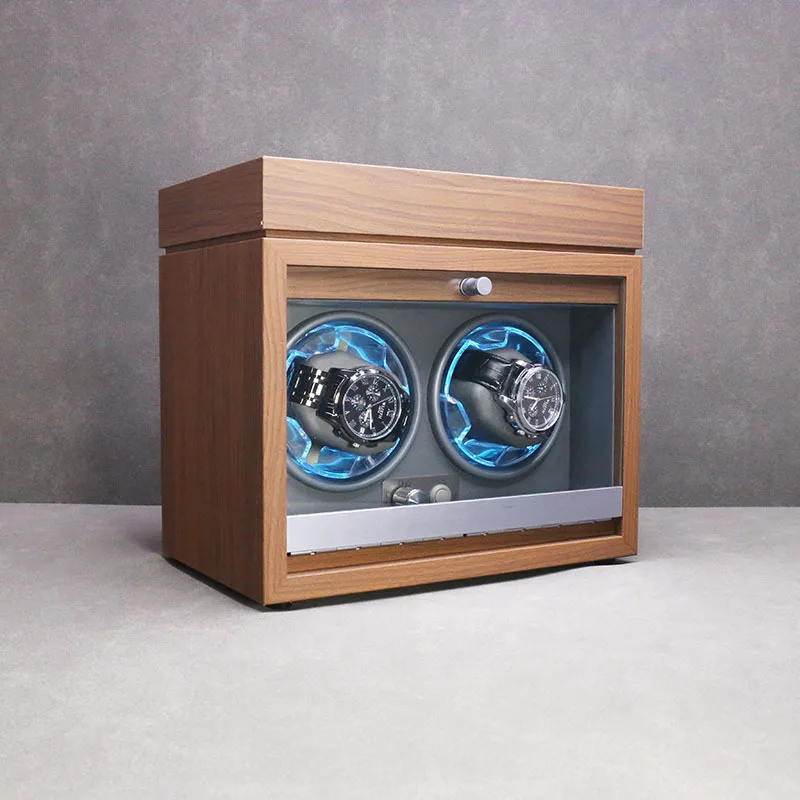 Disponibile Vertical2Table Carica orologio automatico Cuore di ghiaccio Luce blu Archiviazione desktop multifunzionale Arresto con coperchio aperto