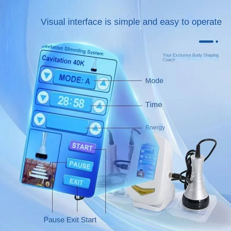 3 in1 40K Ultrasonic Cavitation Machine Body Slimming Massager RF Weight Loss Beauty Skin Tighten Lift Skin Rejuvenation view 3