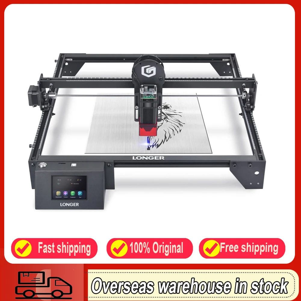 LONGER RAY5 5W  Laser Engraver Eye Protection 400x400mm Carving Area Ultrafine Laser Spot Eye Protection for Wood Paper  Leather