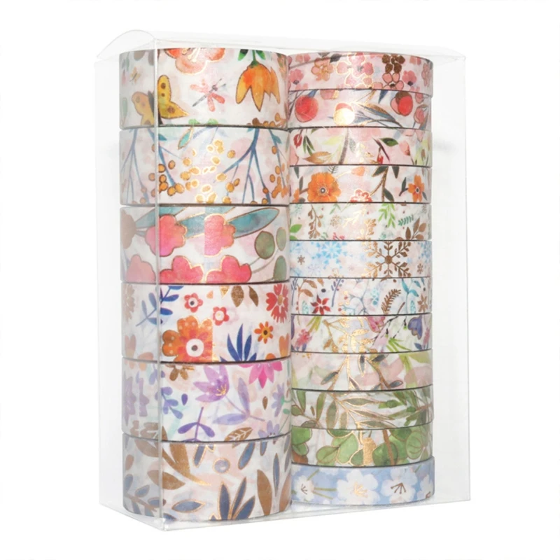 18Pcs/Pack Tapes Art Masking Tapes Sticker for DIY Scrapbooking Planner