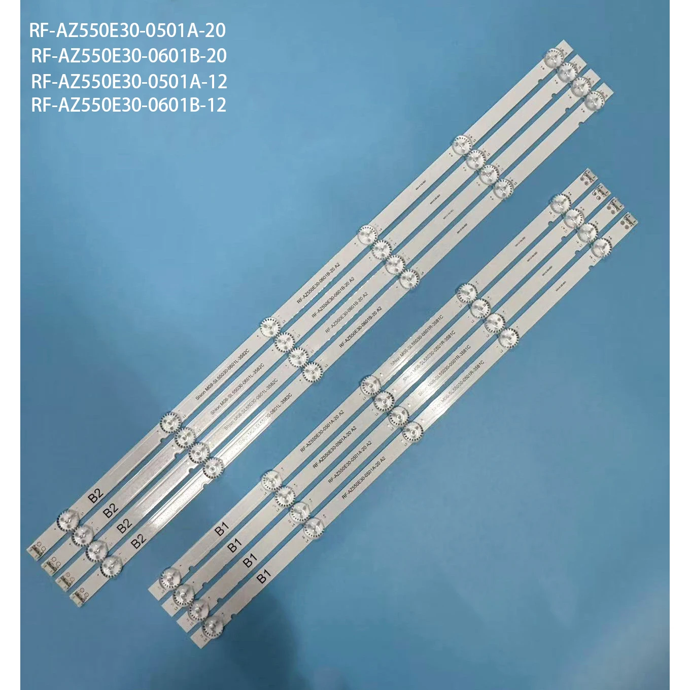 

LED Backlight Strip For 55" TV 55UJ6300 RF-AZ550E30-0501A-12 0601B SDL550WY LD0-910 55E388G 55L3756H LC550EGJ SK A4 55M9