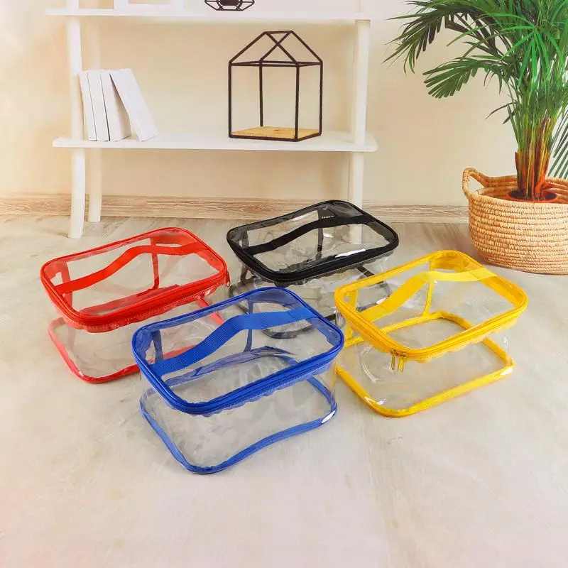 Clear Zipper Toy Storage Bag Waterproof Multi-Purpose Organizer for Kids Building Blocks Puzzles Dolls Small Toy Sorting Use