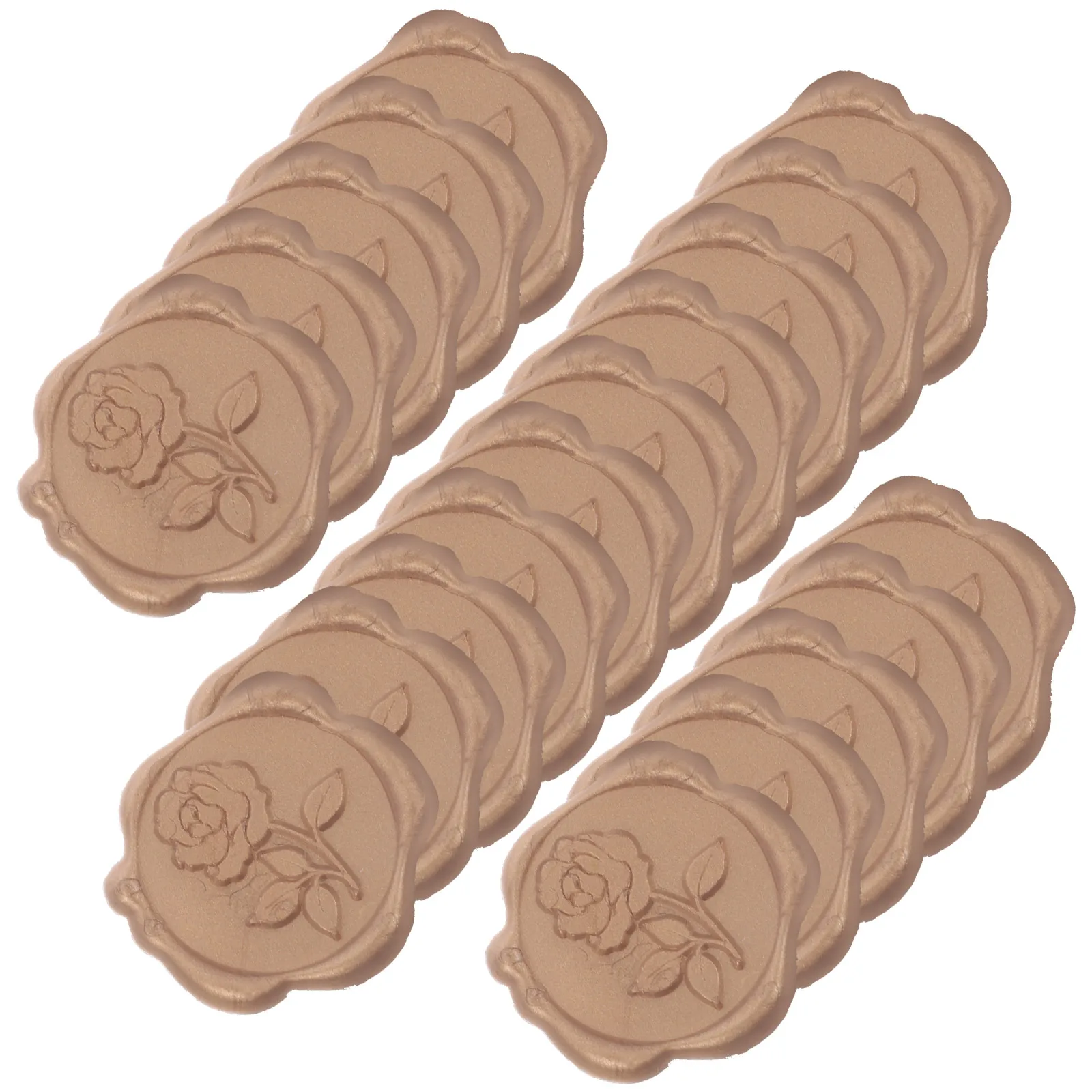 

25pcs Self-Adhesive Wax Seal Envelope Sealing Decals Wedding Invitation Stamps Lacquer Labels For Crafts Cards Gift Boxes