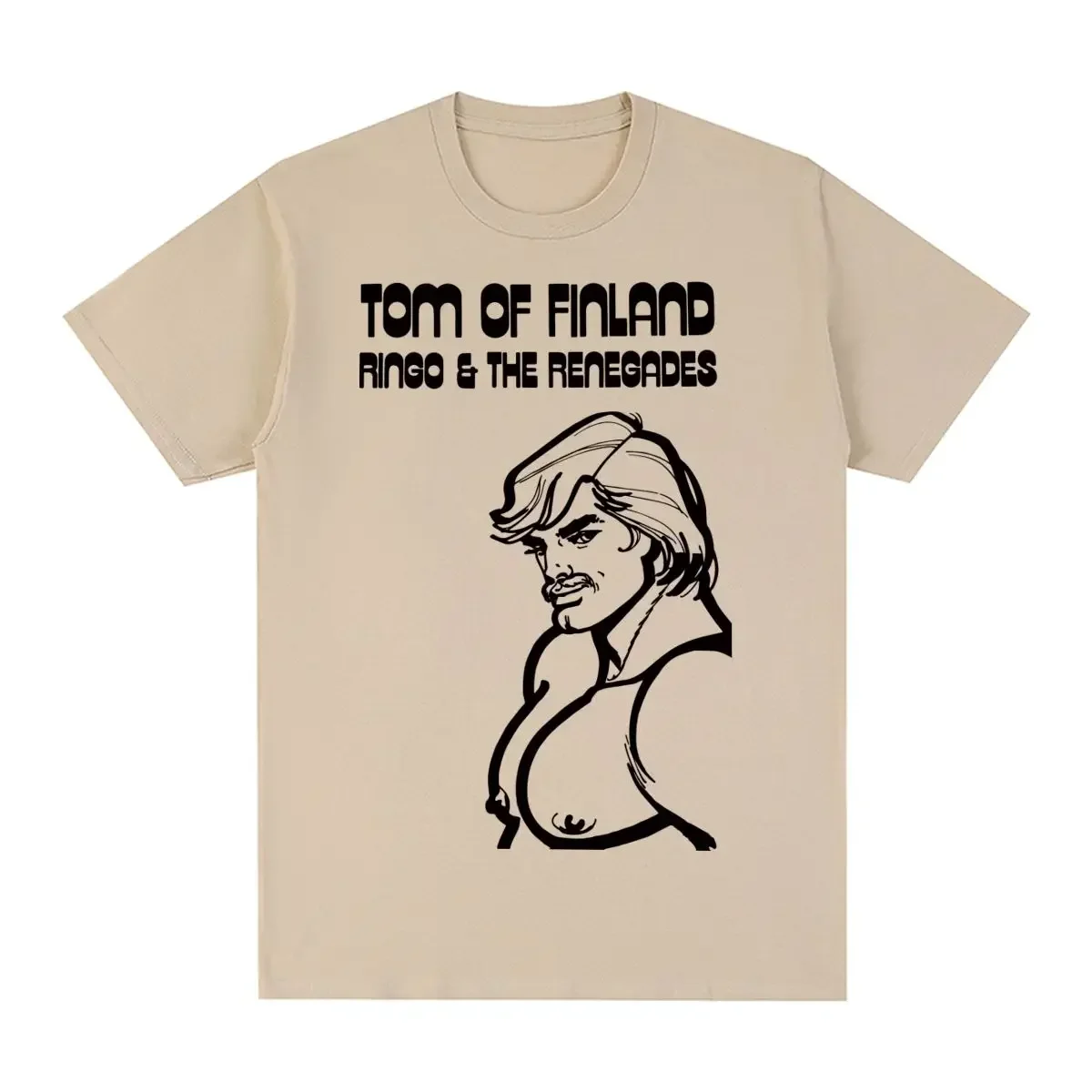 

Tom of Finland Vintage T-shirt Boyfriend LGBT GAY Pride Rainbow Cotton Men T shirt New Tee Tshirt Womens Tops