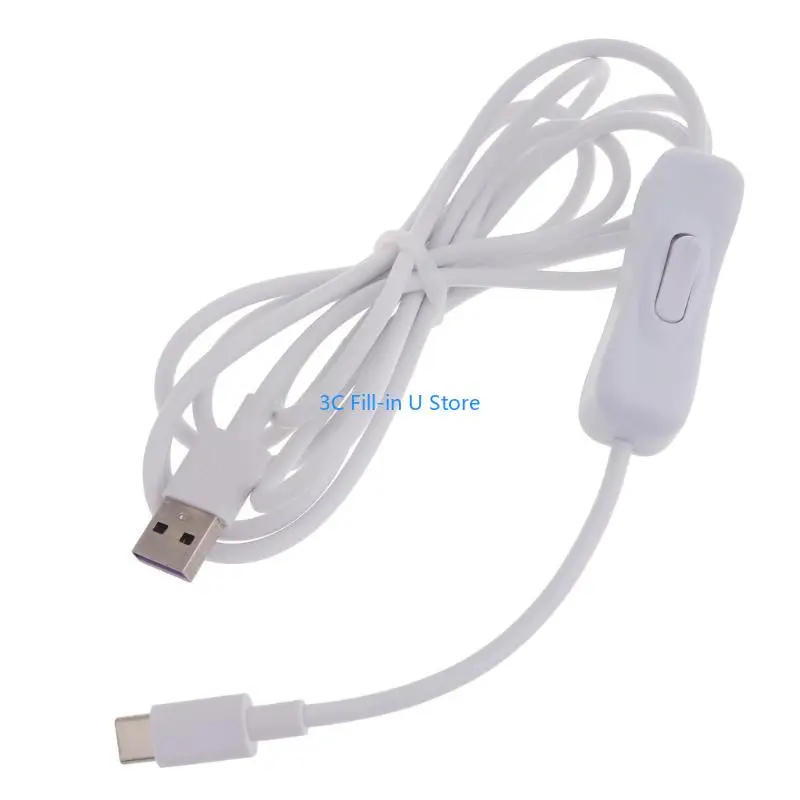 G8TA Cable with Switch White Data Cable for Quick Charging, Data Transfer, Hard Drives, Hubs, Smartphones and Tablets