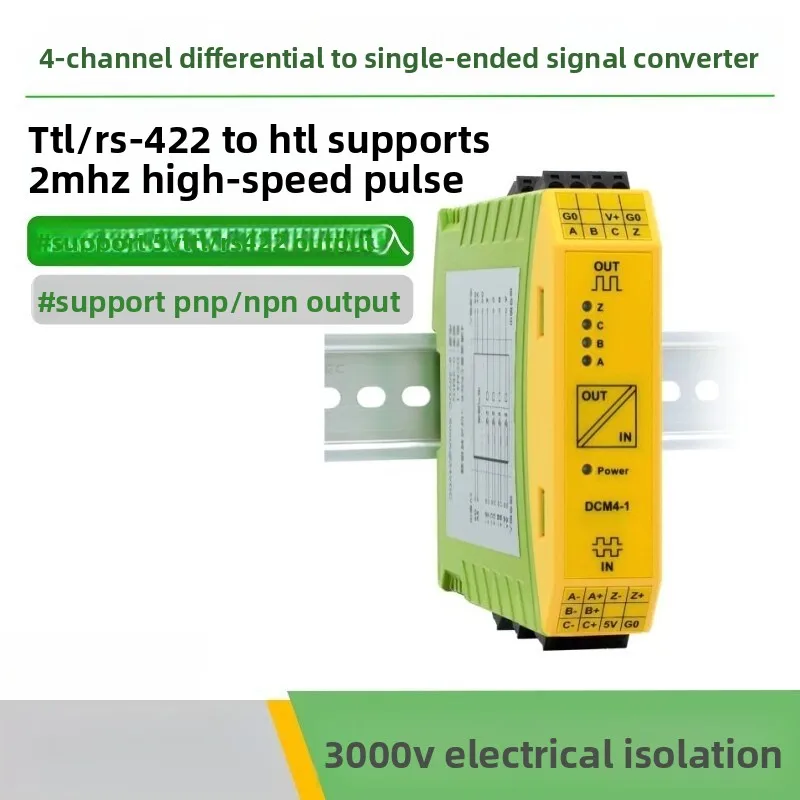 

Differential To Single-ended Collector TTL/RS422 To HTL Servo Feedback Encoder Signal Into PLC4 Channel
