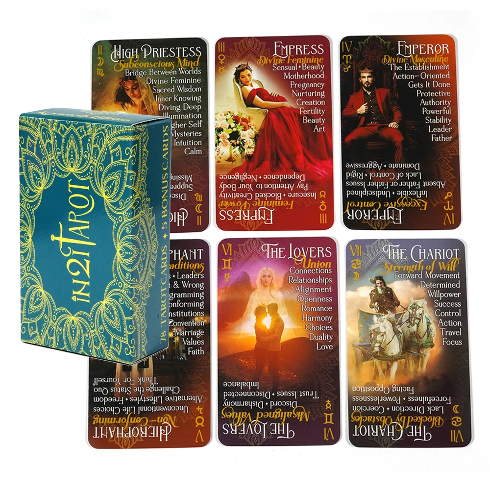 78pcs Cards iN2IT  Tarot Classics Edition A Tarot Deck Unlocking The Secrets of Classic Literature Party Table Board Gam